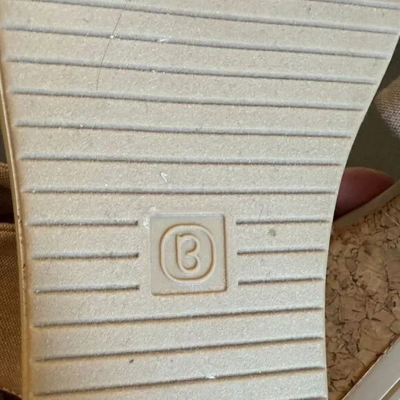 LifeStride Riley Bzees Airstep Beige Sandals Washable Slingback Wedge size 36/6M - Picture 8 of 11